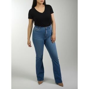 Lee Jeans‎ Womens Size 18 Blue Skinny Med Wash Hi Rise Classic Flex Waistband